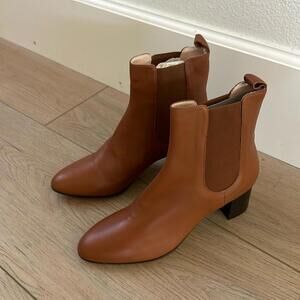 Chic Brown Leather Ankle Boots